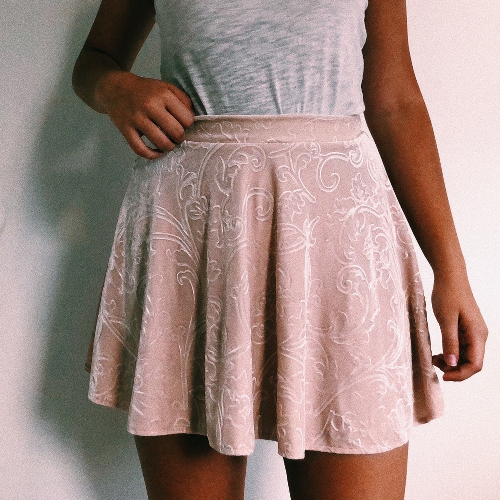 velvet skirt